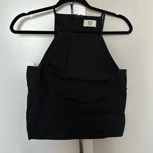 Maryam Nassir Zadeh Black Square Neck Top